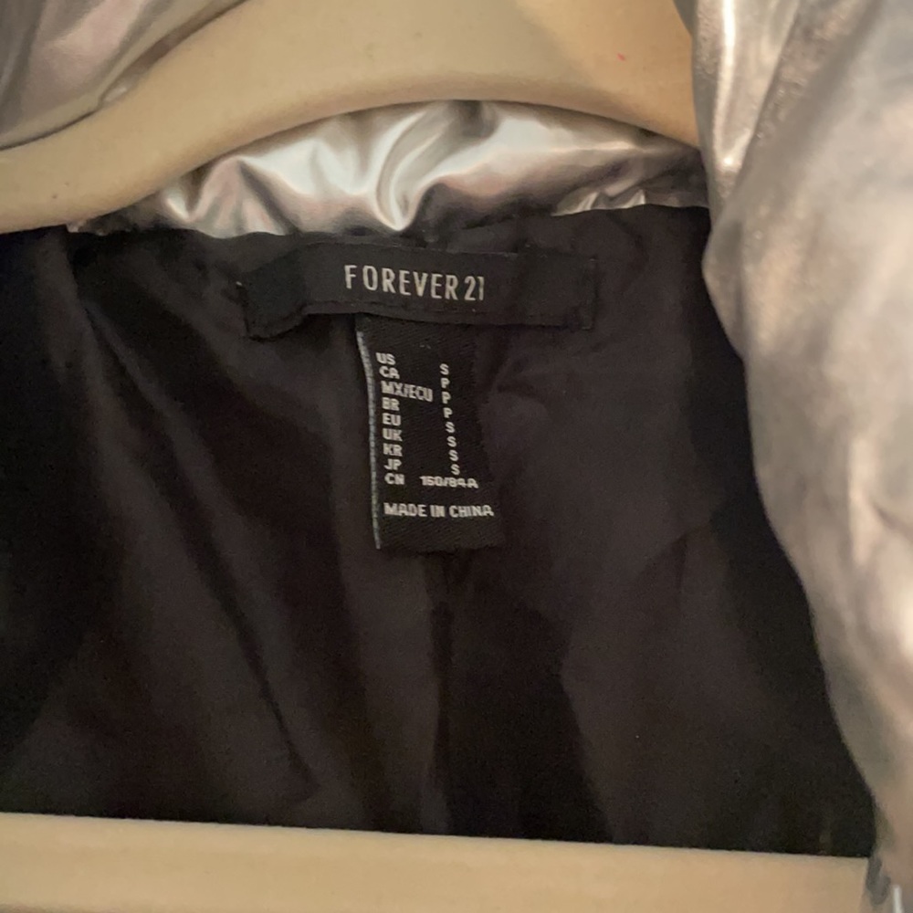 Silver Puffy Jacket - Picture 2 of 6